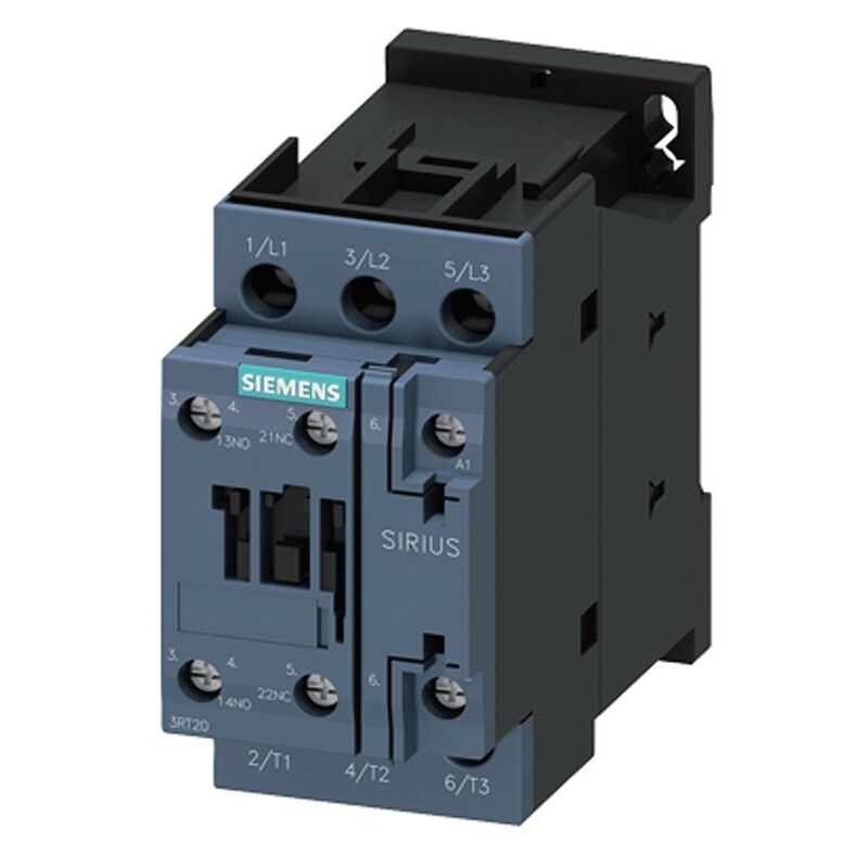 foto del prodotto contattore potenza 3 poli 38a s0 1na 1nc siemens 24vac 3rt2028 1ab00