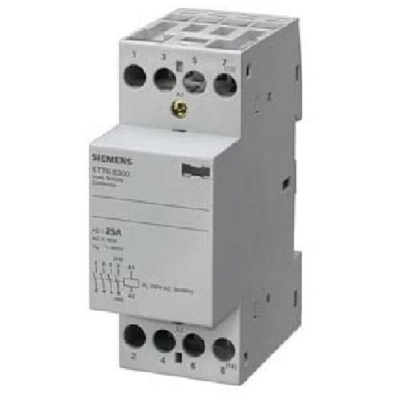 foto del prodotto contattore siemens 25a 2na+2nc 230v/ca 2 moduli 5tt58320