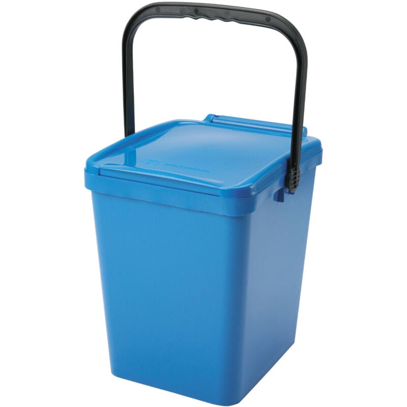 foto del prodotto contenitore a cestino per la raccolta differenziata dei rifiuti blu urba 21l