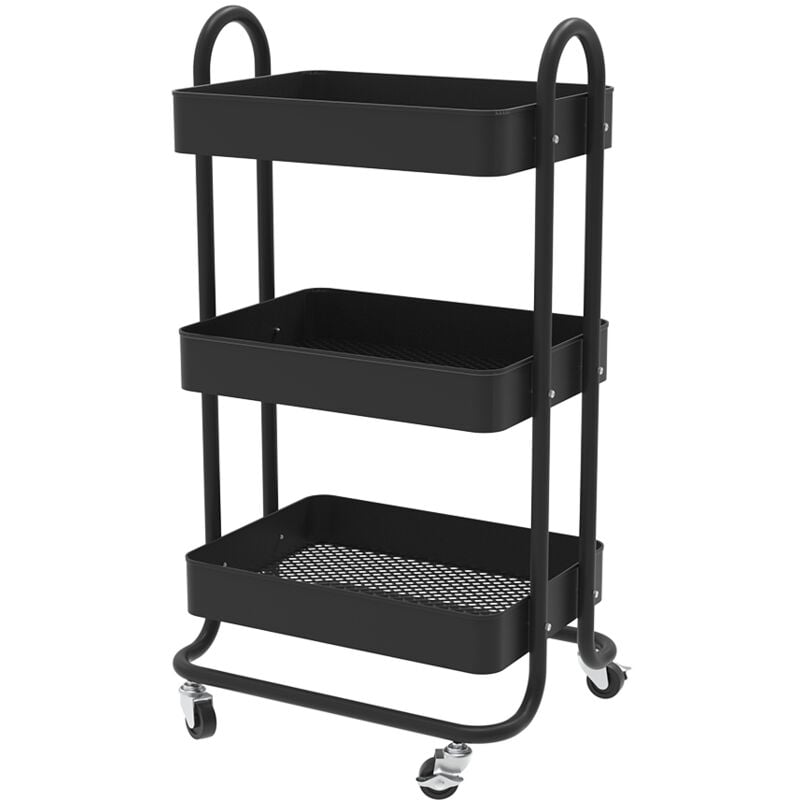 foto del prodotto contenitore a rotelle tron, nero, 45.9 x 78.7 cm vicco