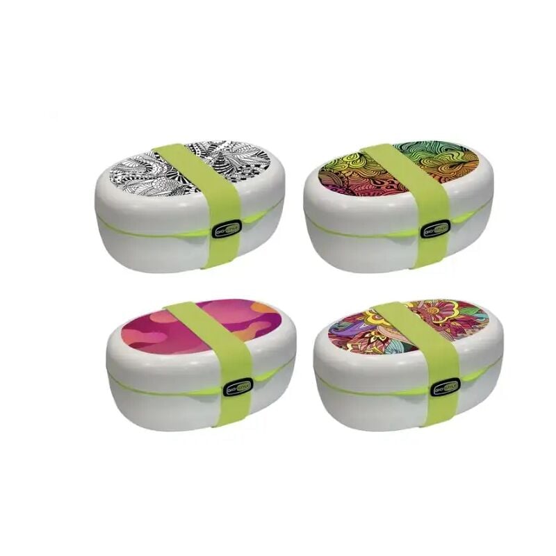 foto del prodotto contenitore cibo frigobox x food mood giostyle 4 decori contenitore alimenti