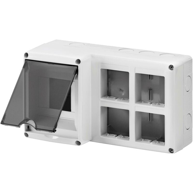 foto del prodotto contenitore combinato 4m 8 system protetto per installazione combinata din gw27072 gewiss