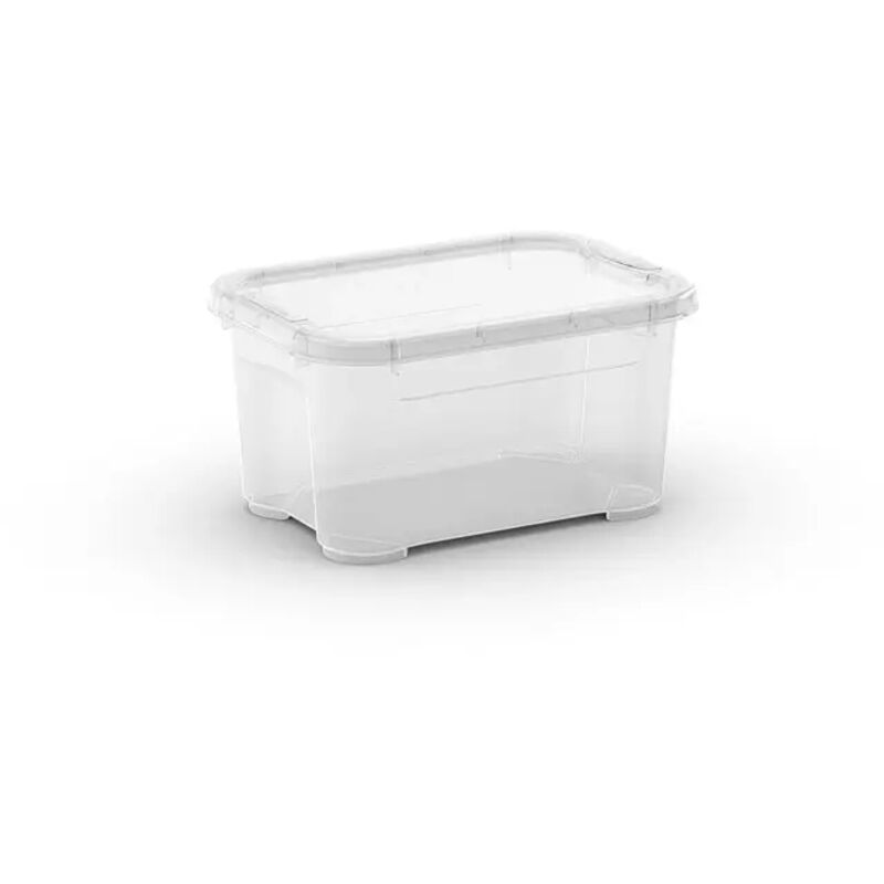 foto del prodotto contenitore con coperchio trasparente keter tbox xxs' in plastica 26x18x14 cm