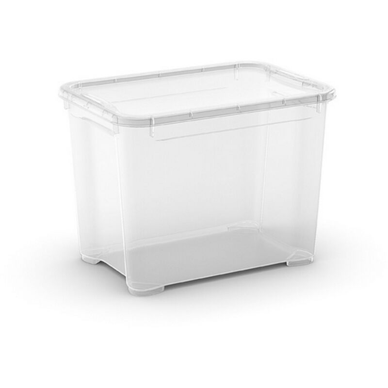foto del prodotto contenitore con coperchio trasparente 'tbox s' in plastica 38,4x26,8x28,3 cm