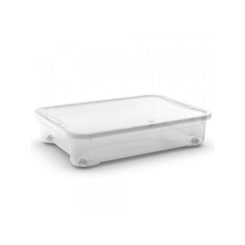 foto del prodotto contenitore con coperchio trasparente tbox xxm in plastica 54 lt 79,5x58x18 cm
