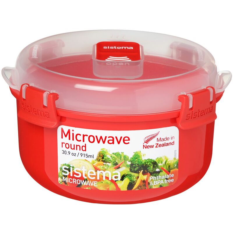 foto del prodotto contenitore da cucina tondo per microonde sistema in polipropilene 0,915