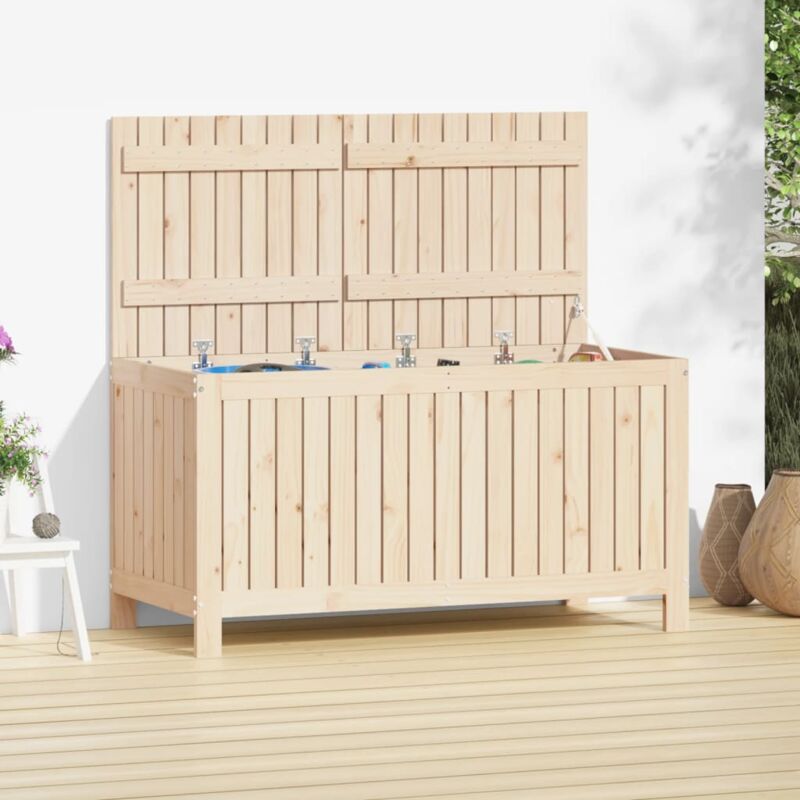 foto del prodotto contenitore da giardino 121x55x64 cm in legno massello di pino vidaxl