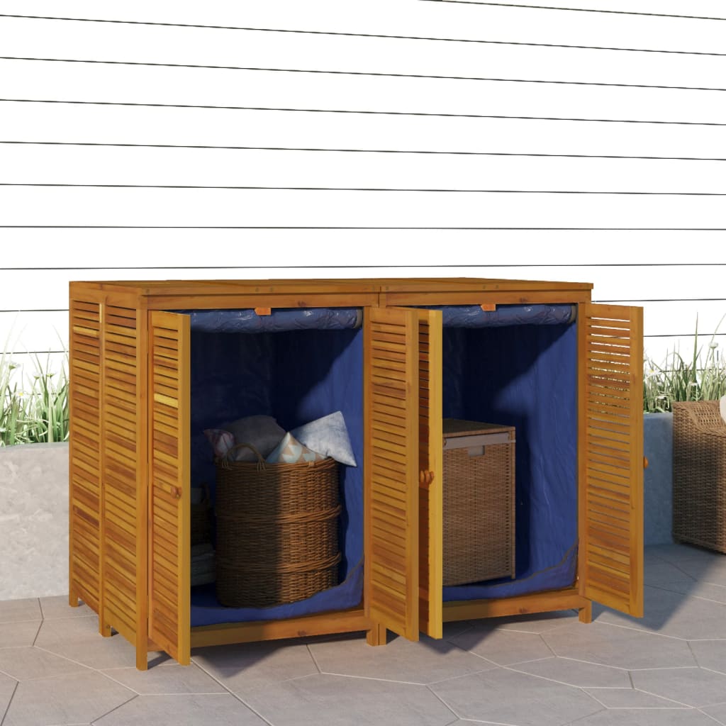 foto del prodotto contenitore da giardino 140x87x104 cm legno massello di acaciacod mxl 125096