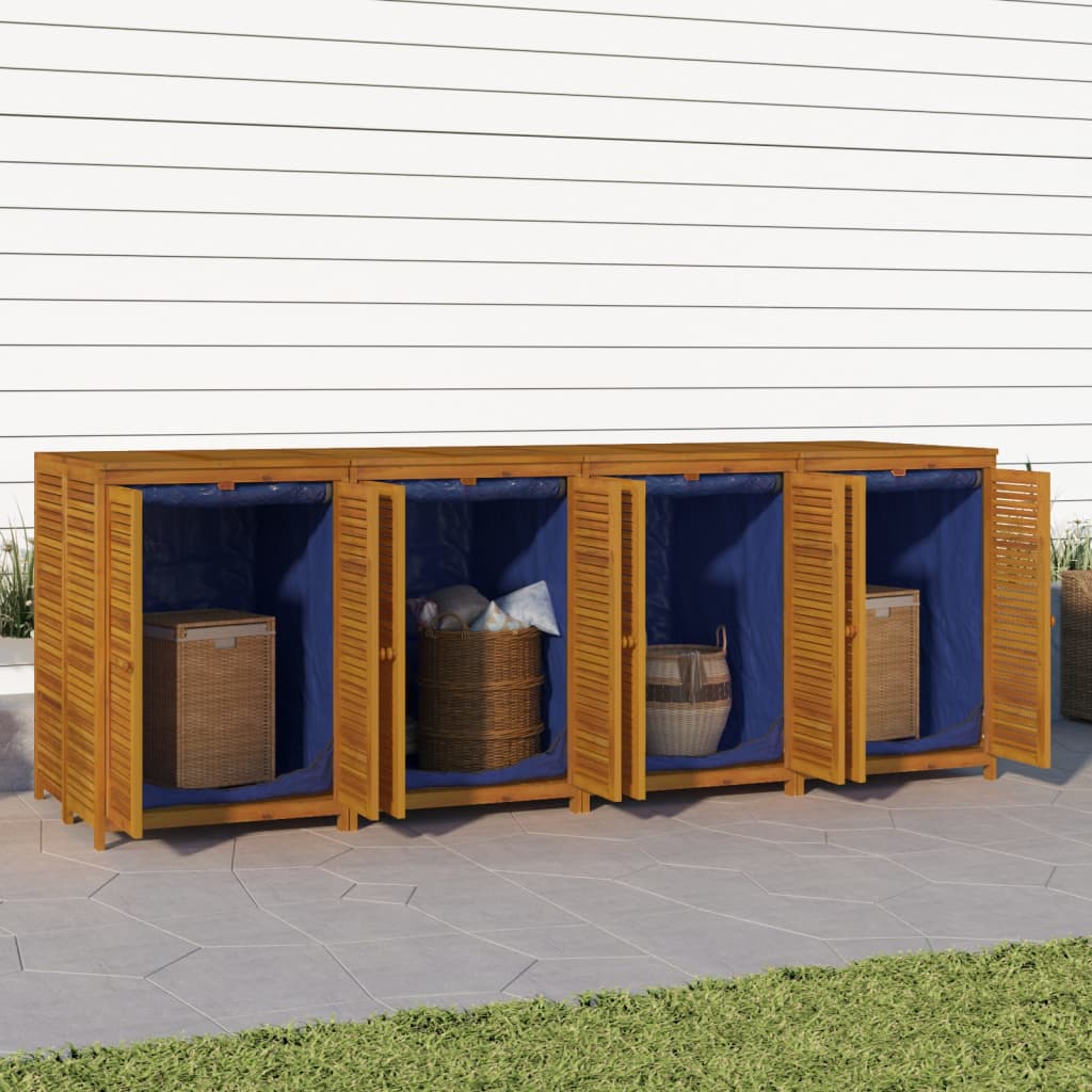 foto del prodotto contenitore da giardino 280x87x104 cm legno massello di acaciacod mxl 76349