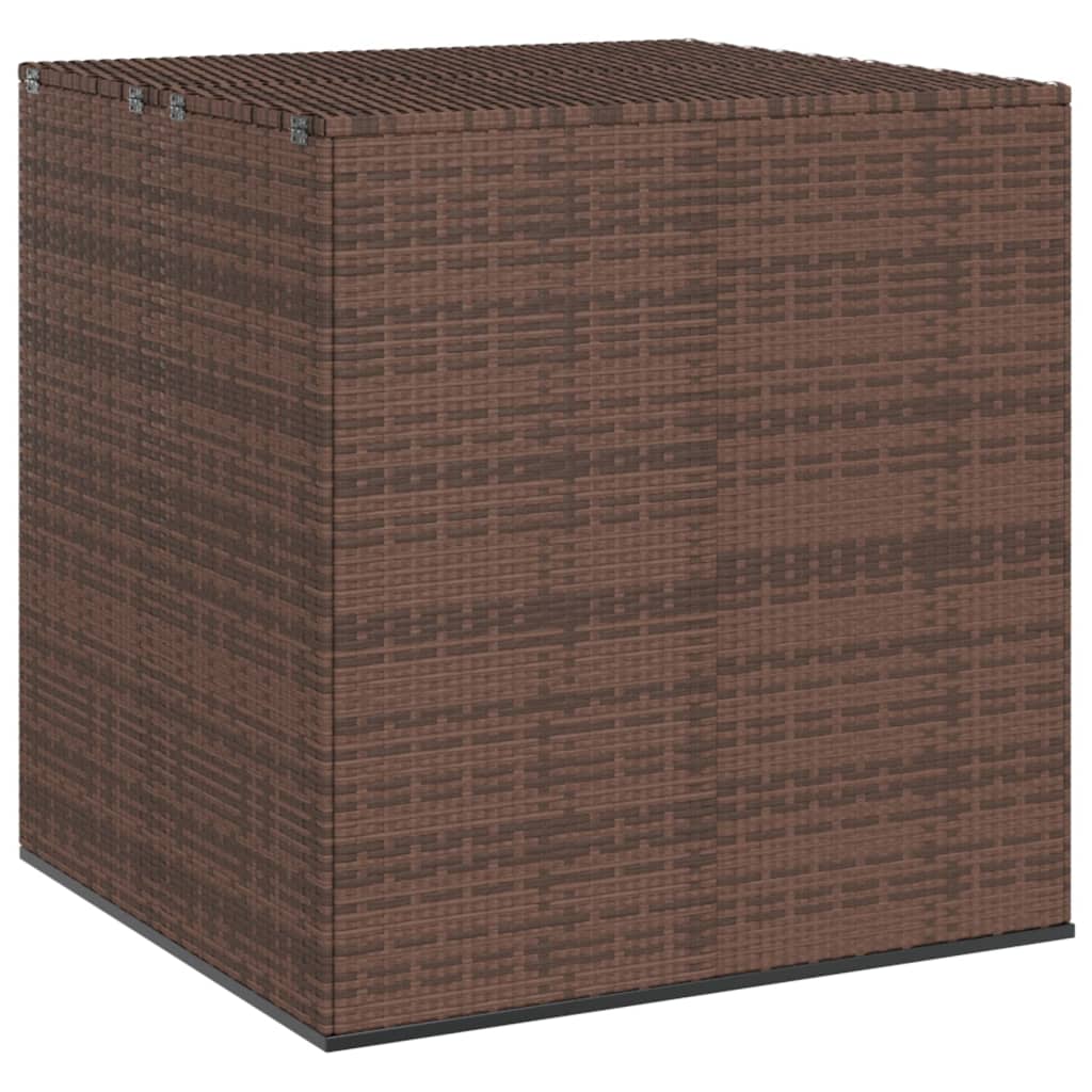 foto del prodotto contenitore da giardino in rattan pe 100x97,5x104 cm marrone cod mxl 57263