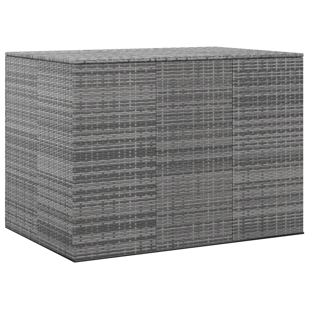 foto del prodotto contenitore da giardino in rattan pe 145x100x103 cm grigio cod mxl 65687