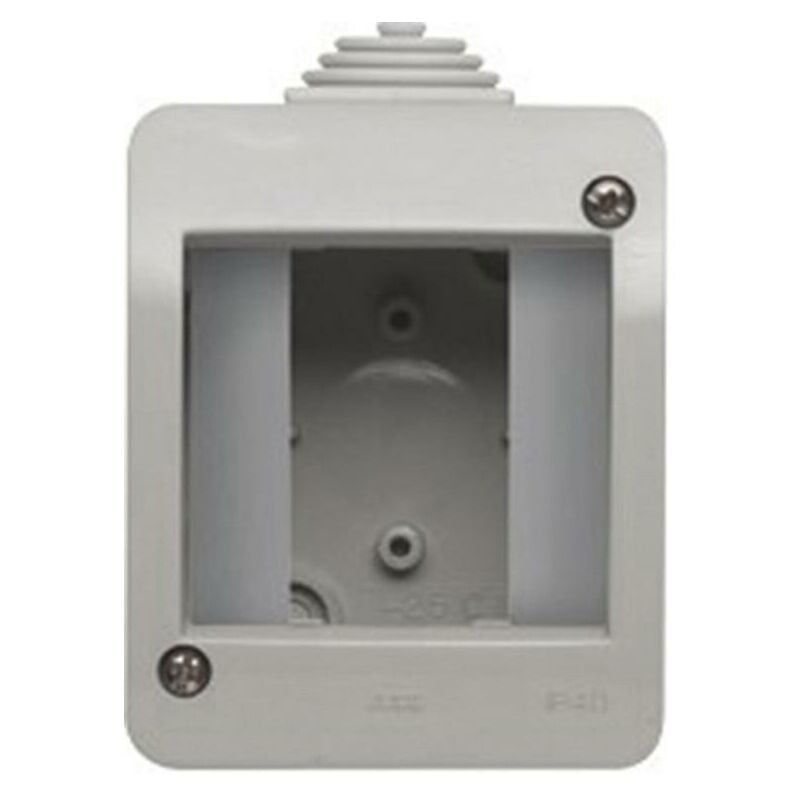 foto del prodotto contenitore da parete ip40 1 posto 2 moduli abb chiara 2csk2140ch