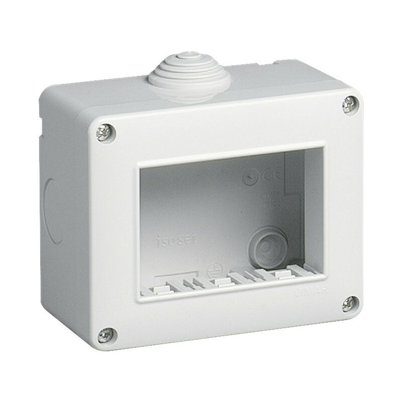 immagine 0 del prodotto contenitore da parete urmet simon ip40 3 moduli grigio 12403
