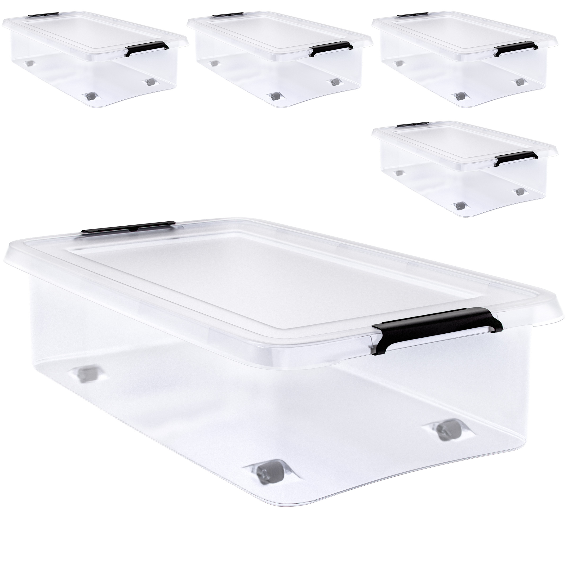 foto del prodotto contenitore di plastica 4 pz 60x40x17cm 30l