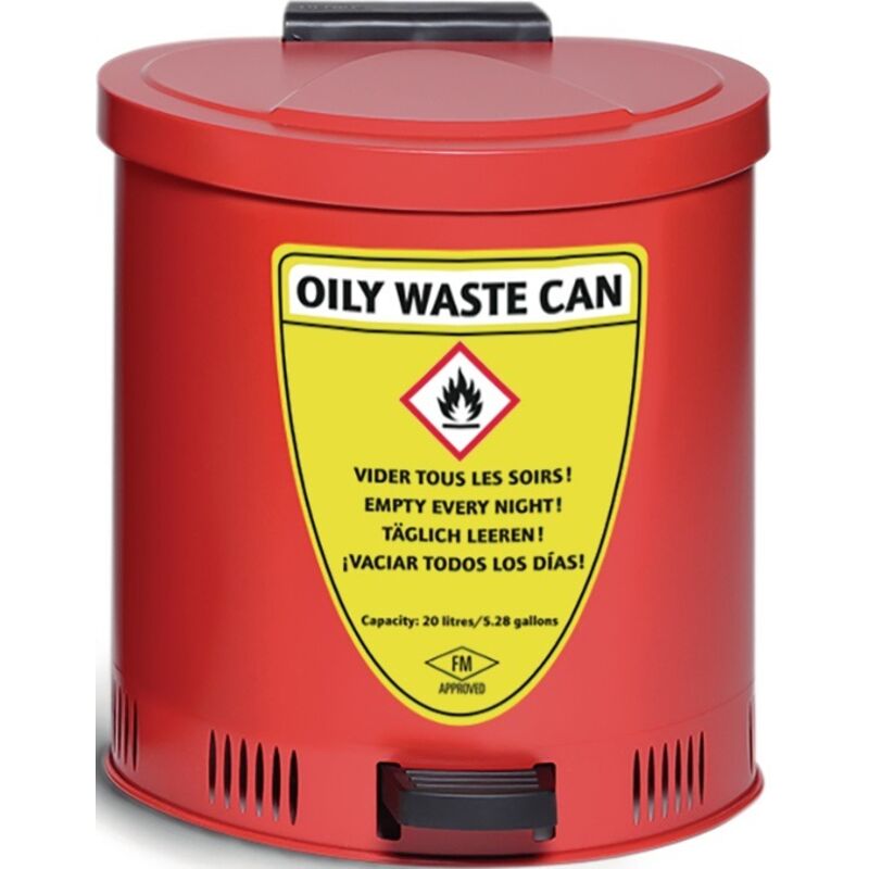 foto del prodotto contenitore di sicurezza 20l in lamiera d acciaio h429xl385xp382mm asecos