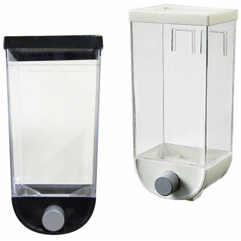 foto del prodotto contenitore dispenser per cereali frutta secca 1 kg nero