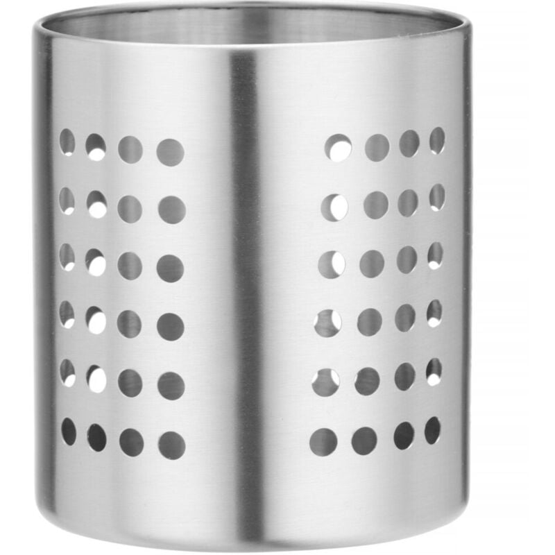 foto del prodotto contenitore forato per posate, acciaio, diametro 110 x 130 mm