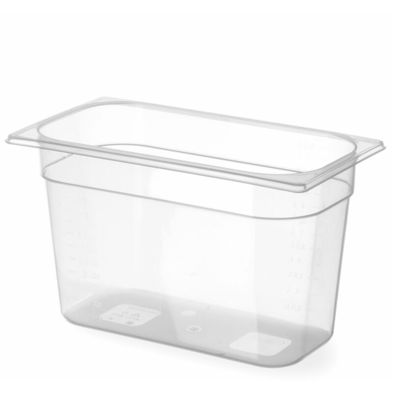 foto del prodotto contenitore gastronomia in polipropilene gn 1 3 altezza 100 mm hendi 880227