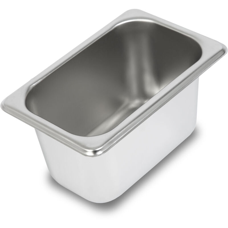 foto del prodotto contenitore gastronorm gn 1 9 acciaio inossidabile profondità 100mm, igienico, resistente ai graffi, resistente alle temperature da -40 a 300 c,