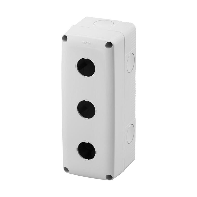 foto del prodotto contenitore gewiss da parete 3 fori 22mm vuoto per pulsanti gw27103