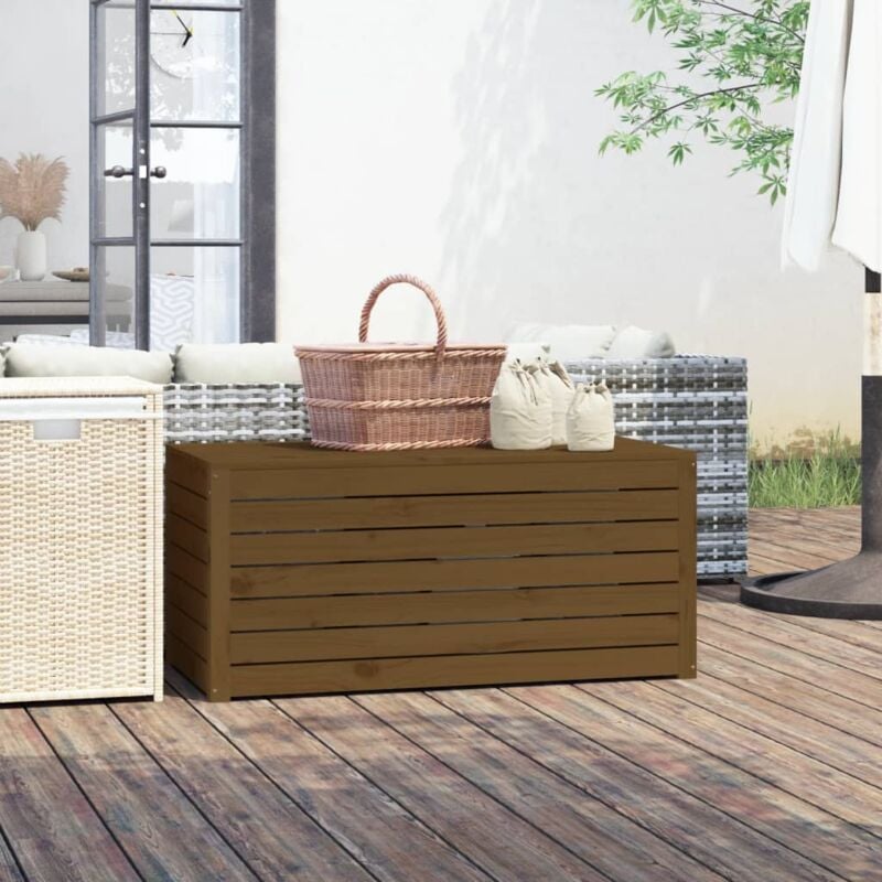 foto del prodotto contenitore giardino ambra 101x50,5x46,5 cm legno massello pino vidaxl