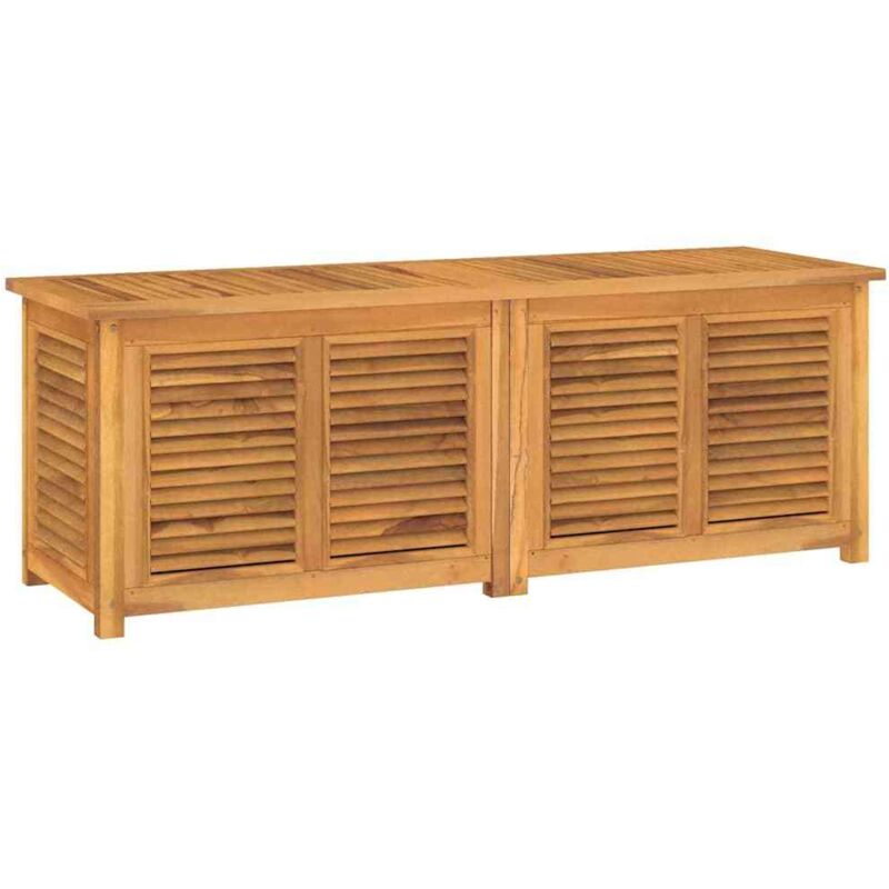 foto del prodotto contenitore giardino con borsa 150x50x55 cm legno massello teak vidaxl
