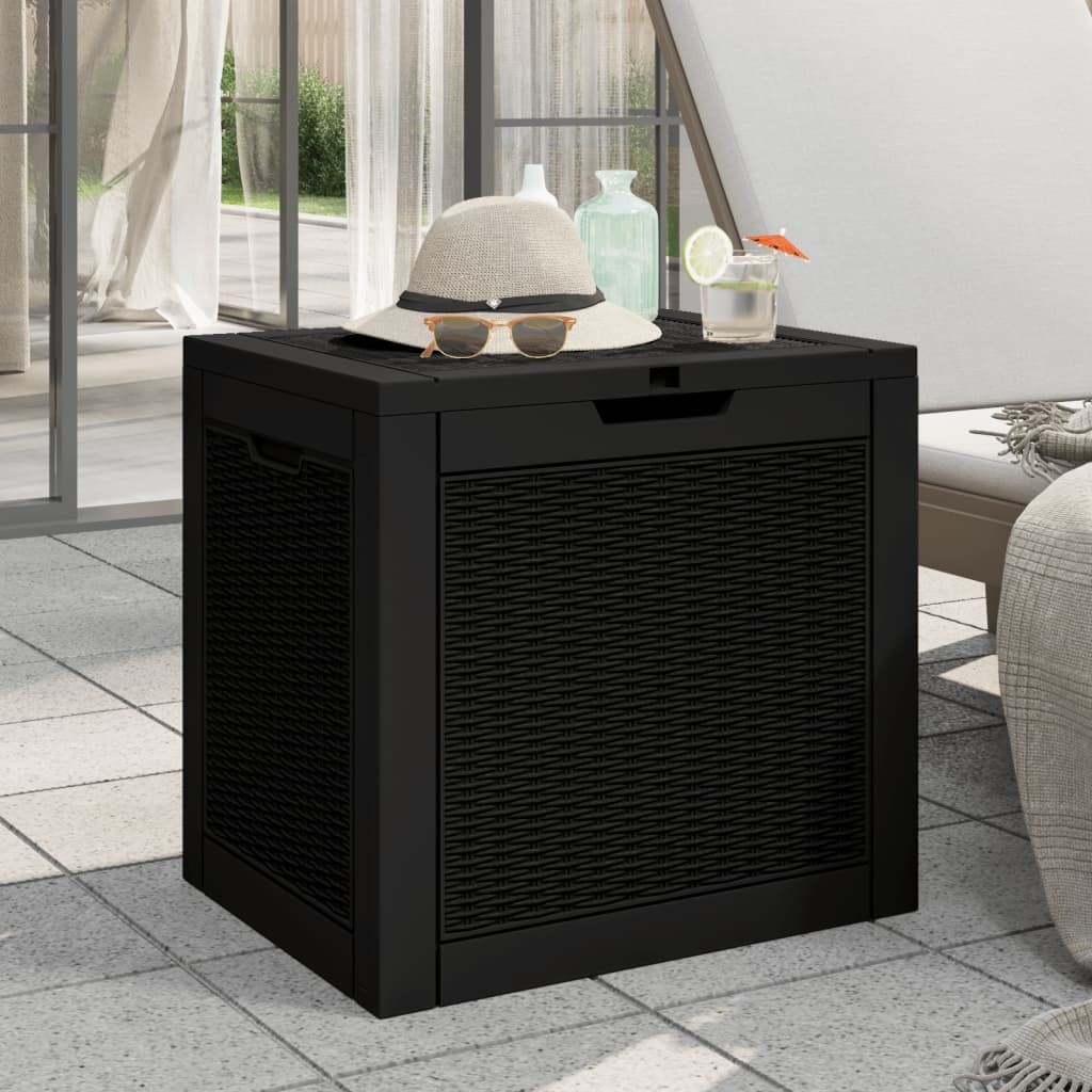 foto del prodotto contenitore giardino nero 55,5x43x53 cm polipropilenecod mxl 133579