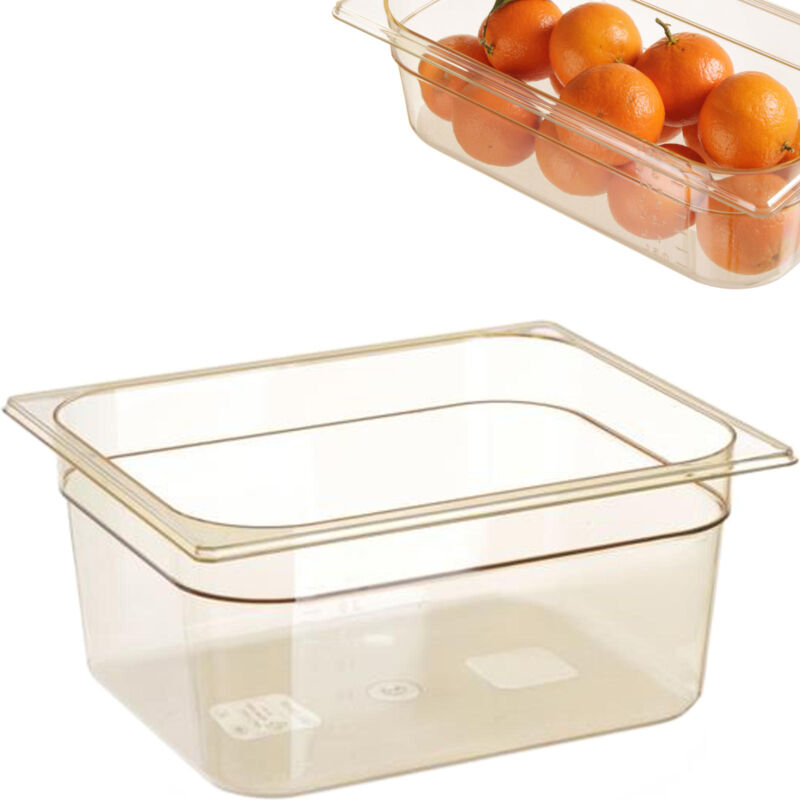 foto del prodotto contenitore gn grilamid per alte temperature gn 1 2 altezza 100 mm - hendi 869376