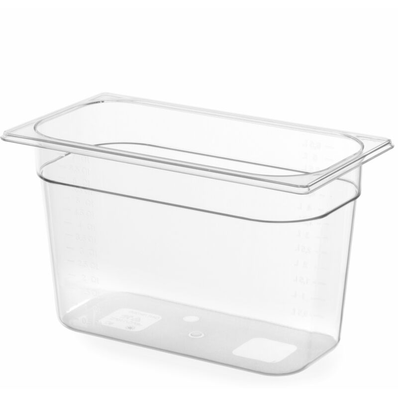 foto del prodotto contenitore gn in policarbonato trasparente gn 1 3 altezza 100 mm - hendi 861523