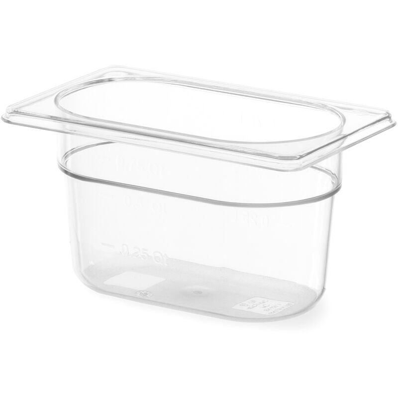 foto del prodotto contenitore gn in policarbonato trasparente gn 1 9 altezza 100 mm - hendi 861820