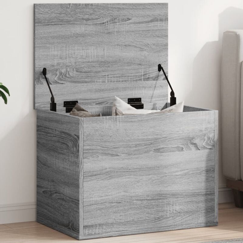 foto del prodotto contenitore grigio sonoma 60x42x46 cm legno multistrato vidaxl