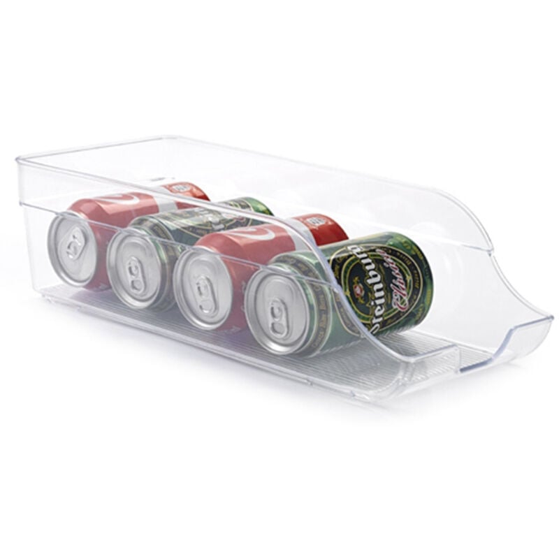 foto del prodotto contenitore igienico porta lattine organizzatore in plastica trasparente frigo trade shop traesio