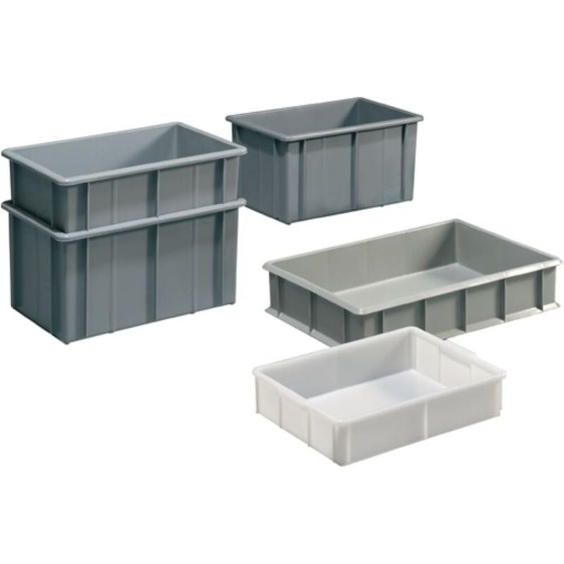 foto del prodotto contenitore impilabile per trasporto ad angolo 19,0l pe grigio l503xp340xh142mm