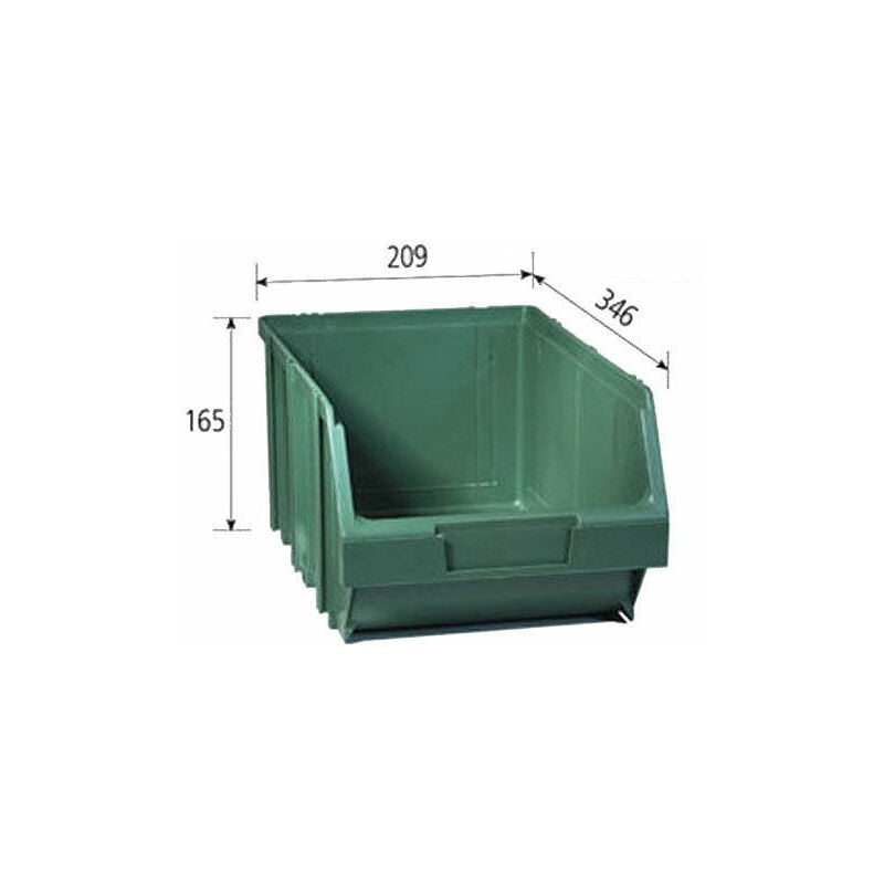 immagine 0 del prodotto contenitore in plastica col.grigio d4 210x341x167 mm maurer