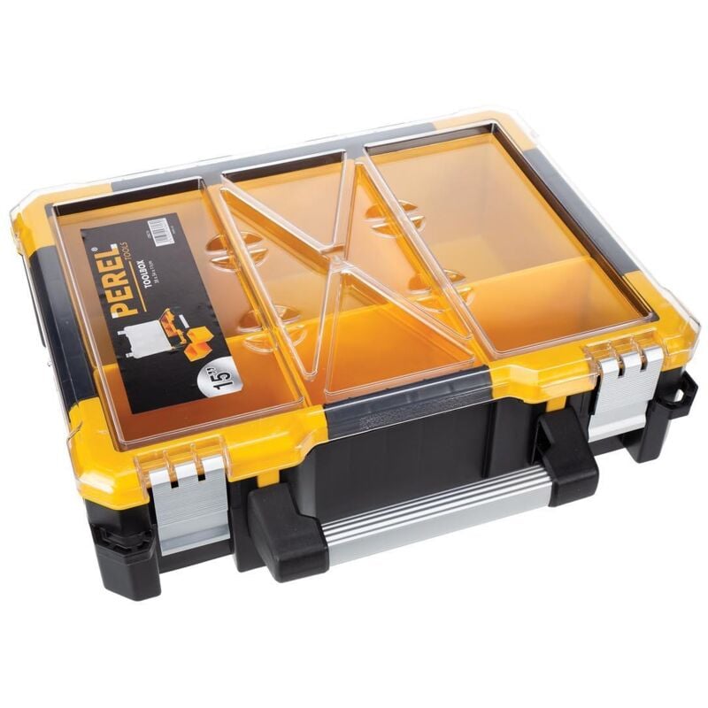 foto del prodotto contenitore in plastica con contenitori estraibili - 380x340x110 mm - 14 l