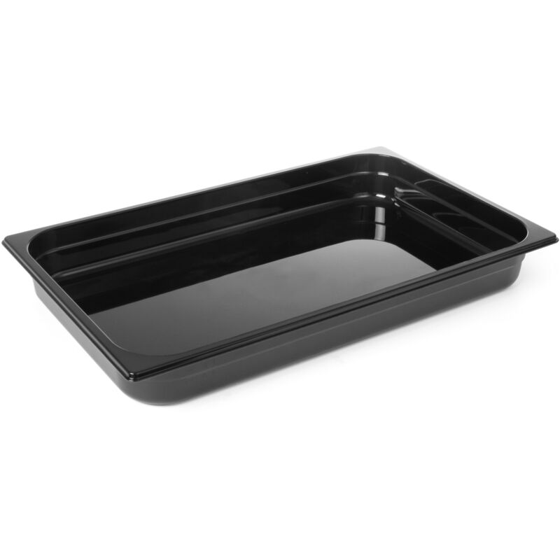 foto del prodotto contenitore in policarbonato nero gn 1 1 altezza 65 mm hendi 862209