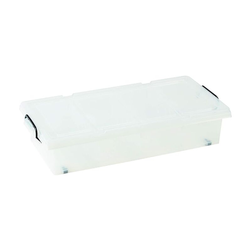 foto del prodotto contenitore k box 35l basso trasparente c ruote 78x37x16h cm king home