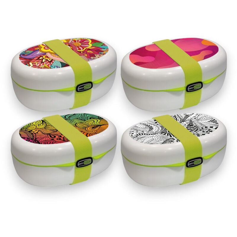 foto del prodotto contenitore per alimenti 1,3 lt con separatore interno e chiusura con elastico x food gi style