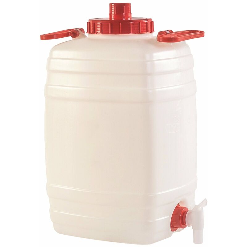 foto del prodotto contenitore per alimenti in polietilene con sfiato e rubinetto 25 lt.