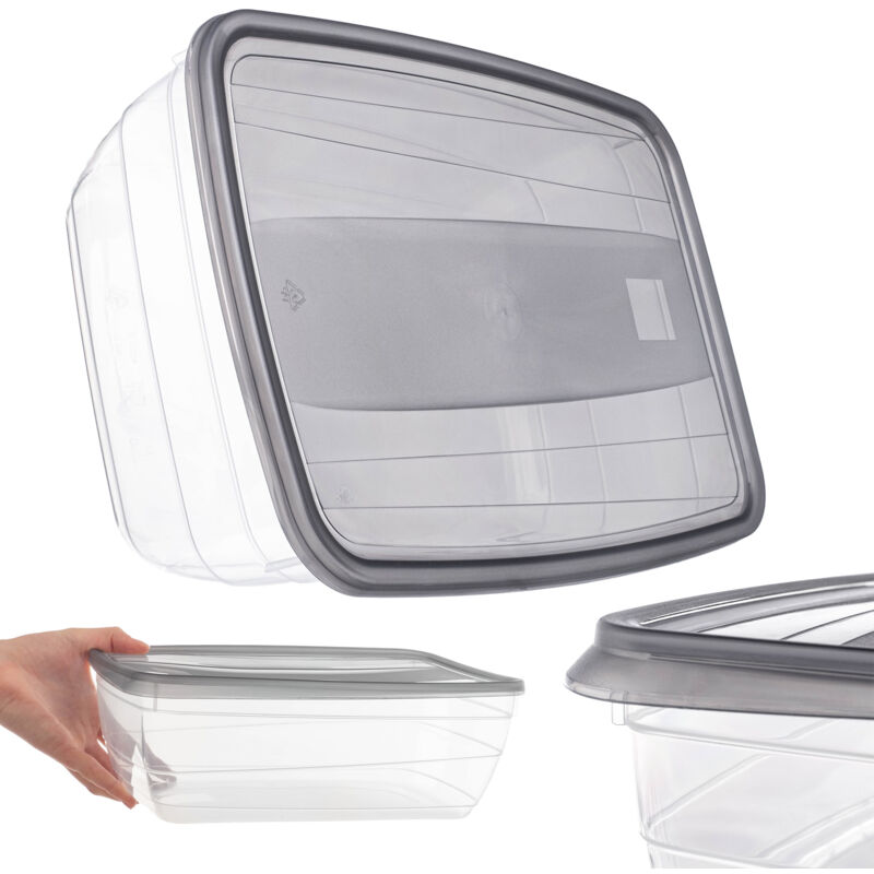 foto del prodotto contenitore per alimenti lunch box da 4 litri con set di coperchi
