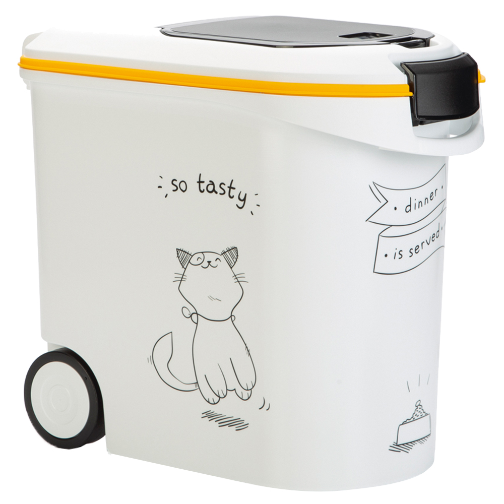 foto del prodotto contenitore per alimenti secchi curver silhouette per gatti fino a 12 kg di crocchette