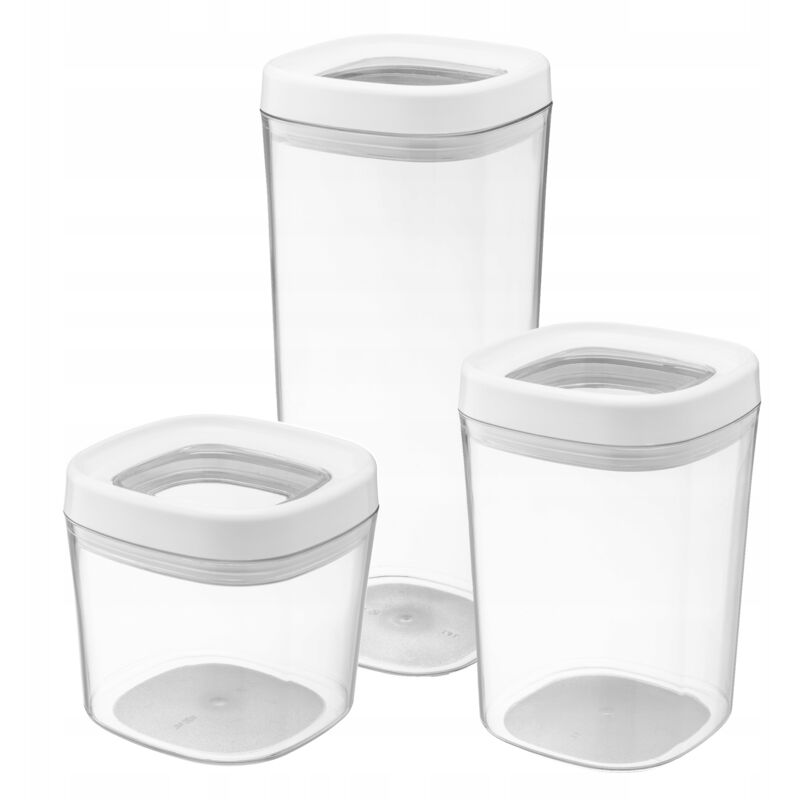 immagine 0 del prodotto contenitore per alimenti spezie in polvere con coperchio in plastica 3 pezzi kadax