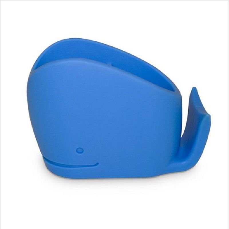 foto del prodotto contenitore per bagno in silicone blu 12 x 5 x 8 cm sollbry