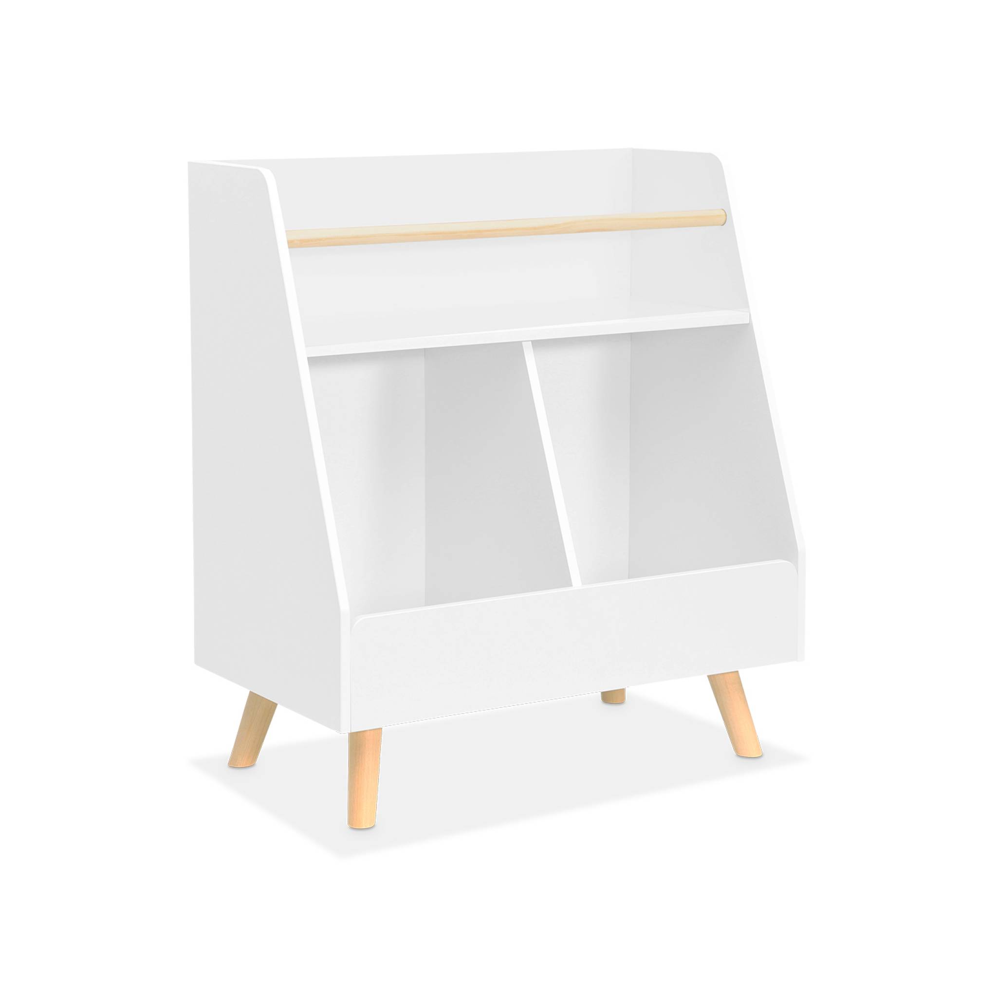 foto del prodotto contenitore per bambini, 2 scomparti, bianco