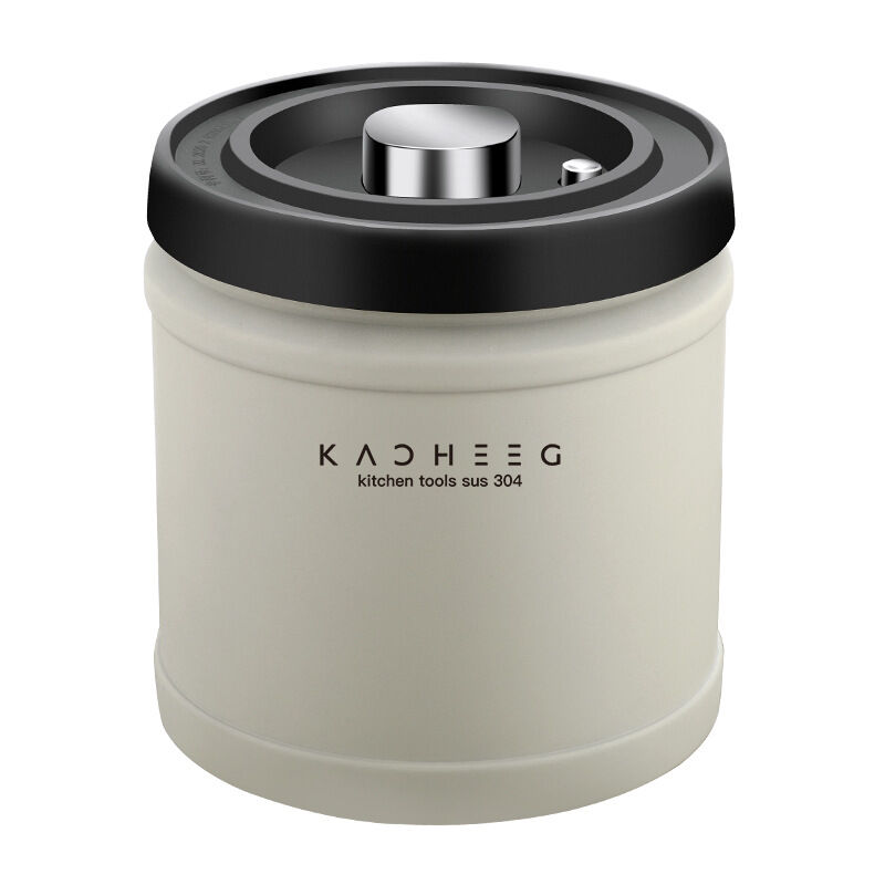foto del prodotto contenitore per caff , contenitore per caff in acciaio inox ermetico sottovuoto da 1100 ml, contenitore per caff ermetico per chicchi di caff ,