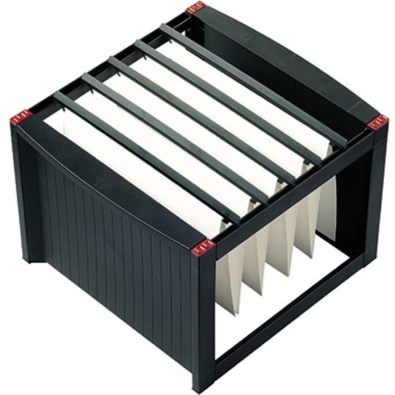 foto del prodotto contenitore per cartelle sospese h6110092 nero, rosso 1 pz. helit