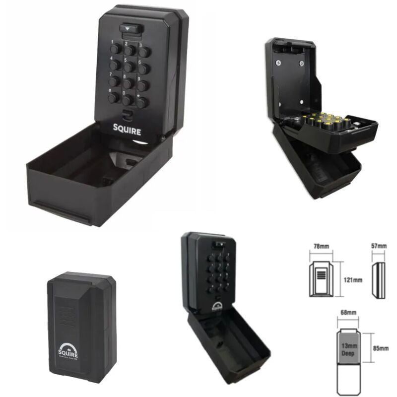 foto del prodotto contenitore per chiavi a combinazione meccanica squire keykeep2 offerta