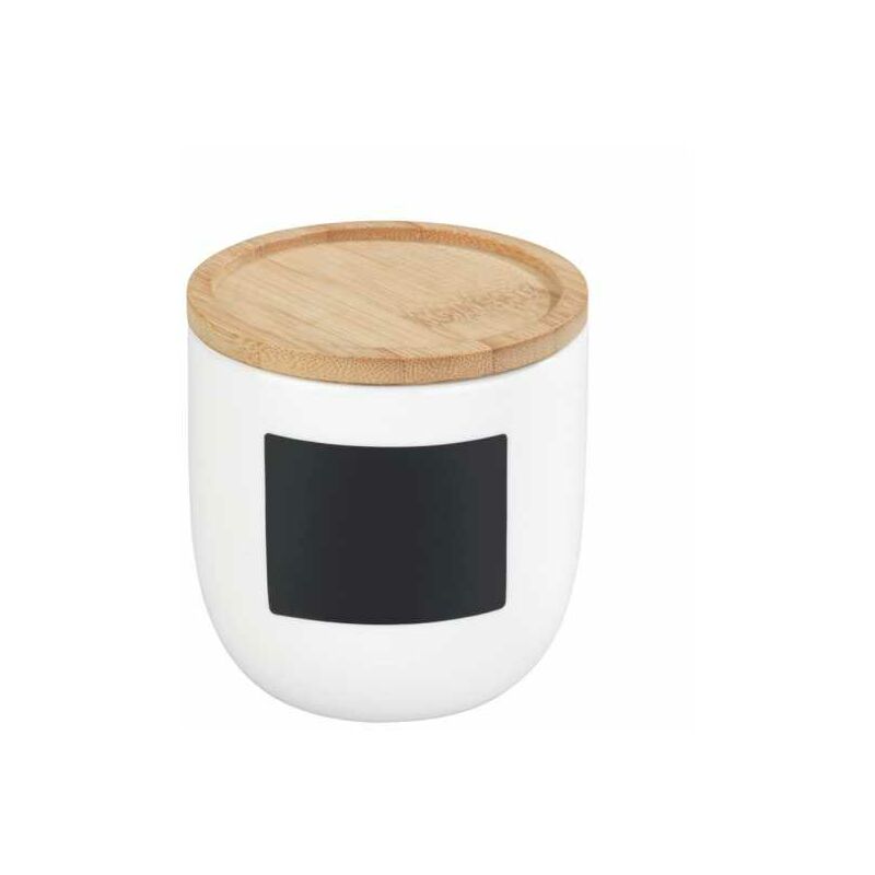 foto del prodotto contenitore per conservazione waia, con coperchio ermetico in bamb , per conservazione sfusa, con etichetta in ardesia, capacit 0,45l, ceramica