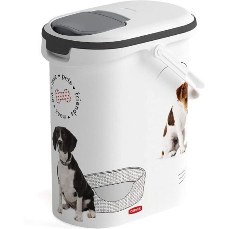 foto del prodotto contenitore per crocchette food container 4 kg cani dog 10lt 19x30xh35 cm 38484