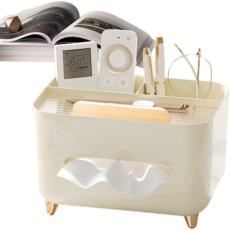 foto del prodotto contenitore per fazzoletti da bagno, contenitore per comodino porta fazzoletti antiscivolo, coperchio della scatola dei fazzoletti, scatola